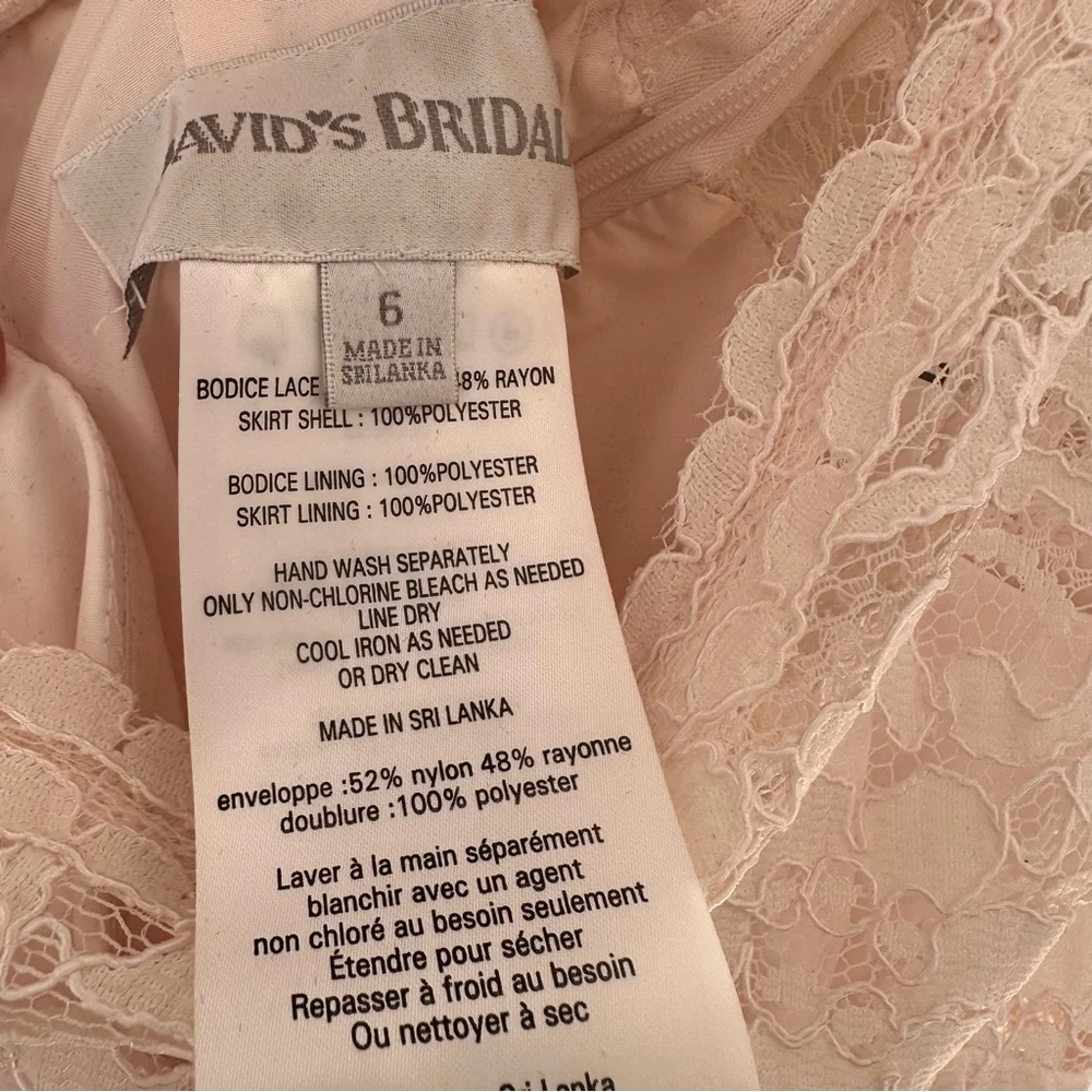 David’s Bridal one shoulder bridesmaid dress. Worn once. - Picture 5 of 10